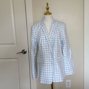 Ann Taylor Plaid Blazer NWT